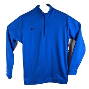 Womens Nike Pullover XS Blue 1/4 Zip Athletic Sweatshirt